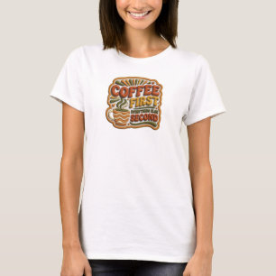Camiseta COFFEE PRIMEIRO TUDO SEGUNDO Arte Divertida