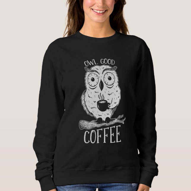 Camiseta Coffee Roasting Roaster Cafe  Barista Coffee Owl (Frente)