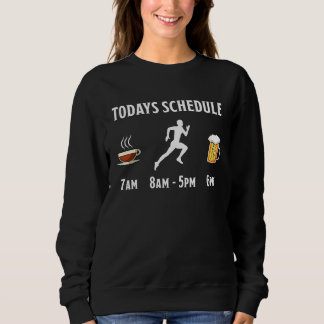 Camiseta Coffee Running Beer Todays Schedule