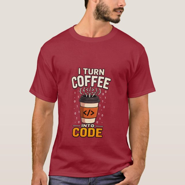 Camiseta Coffee to Code Programmer Tee (Frente)