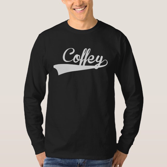 Camiseta COFFEY Baseball Vintage Retro Font (Frente)