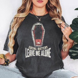 Camiseta Cofre de Bateria Social Deixe-me em Paz