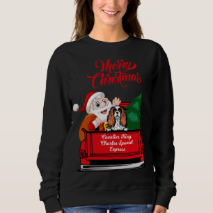 Camiseta Cog Cavalier King Charles Spaniel Papai noel Camin