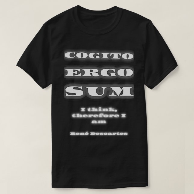 Camiseta COGITO ERGO SUM Classic TSirt (Frente do Design)