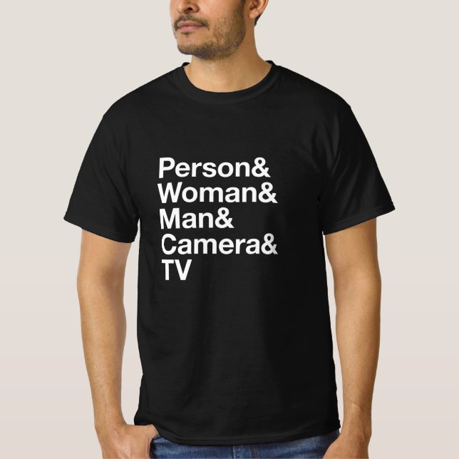 Camiseta Cognição presidencial da TV Man Camera Man (Frente)