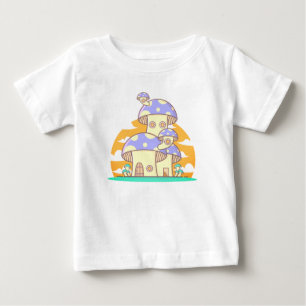 Camiseta Cogumelo, Casa, Porta