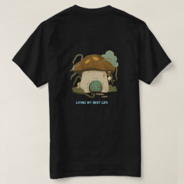 Camiseta Cogumelo Cottagecore Vivendo Minha Melhor