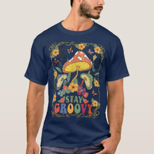 Camiseta Cogumelo da Flor Tradicional Cuta Permanece no Gro