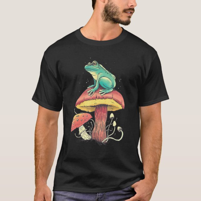 Camiseta Cogumelo da Floresta de Cogumelo sapo (Frente)