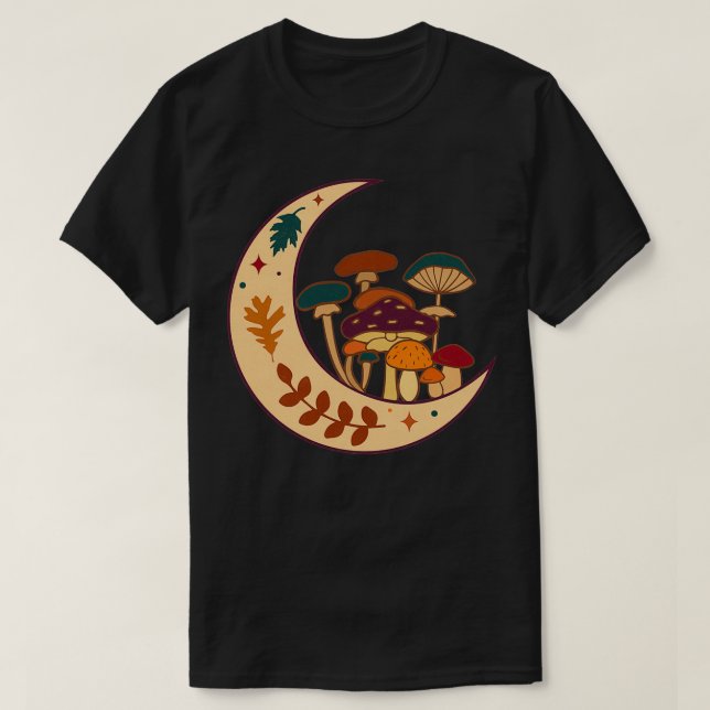Camiseta Cogumelo-da-lua TSirt clássica (Frente do Design)
