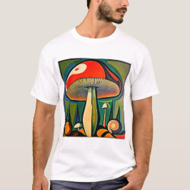 Camiseta Cogumelo de arte picasso