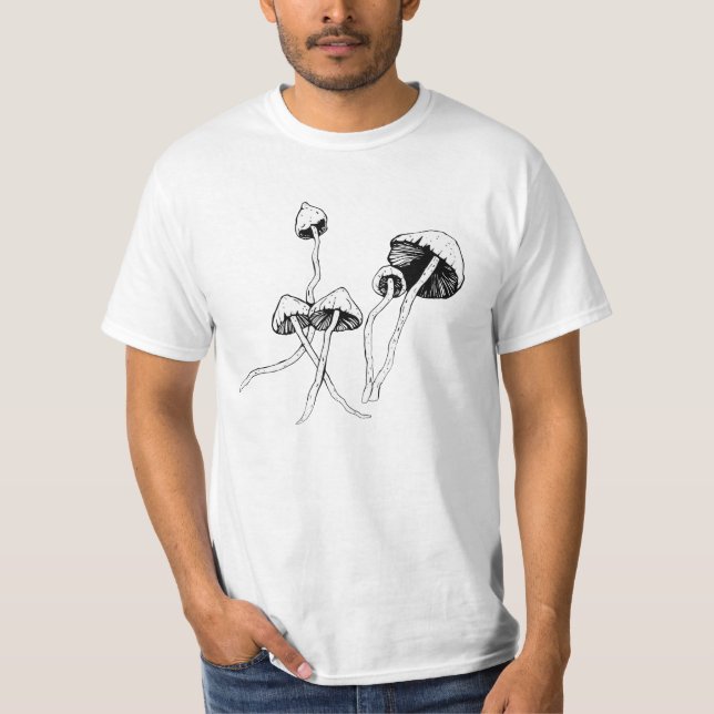 Camiseta cogumelo-do-psilocybin (Frente)
