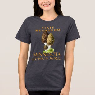 Camiseta Cogumelo do Território de Minnesota O Morel Comum