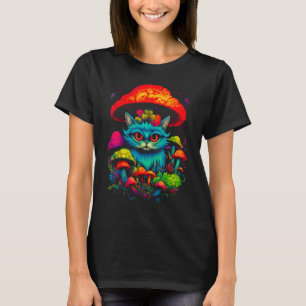 Camiseta Cogumelo Gato Persa