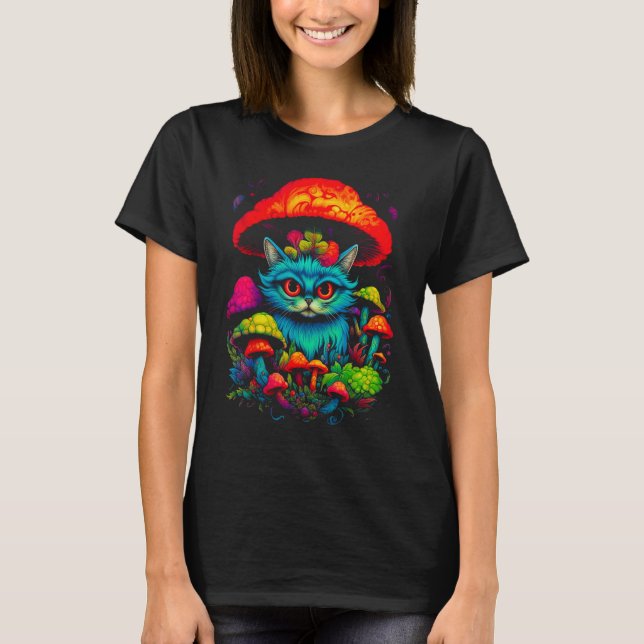 Camiseta Cogumelo Gato Persa (Frente)
