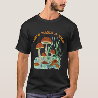 Camiseta Cogumelo mágico, vamos de viagem