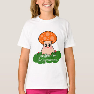 Camiseta Cogumelo para Melhoria Fofo Kawaii Cogumelo Engraç