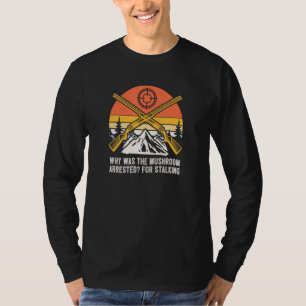 Camiseta Cogumelo Preso por Perseguir Empresa de Caça a Cog