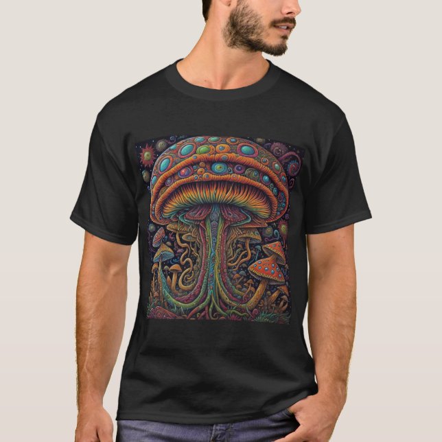 Camiseta Cogumelo psicodélico (Frente)