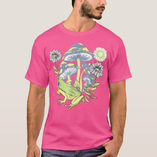 Camiseta Cogumelo Sapo Bonito Meninas Teen Cottagecore Aest