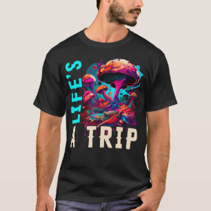 Camiseta Cogumelo Trippy da Vida É Uma Viagem Co
