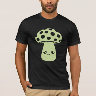 Camiseta Cogumelo Triste Carinha Infeliz Kawaii Desapontado