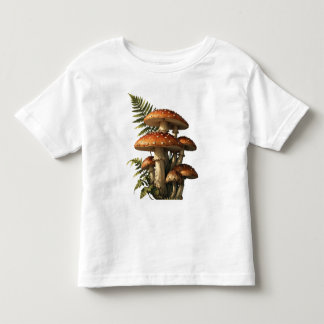 Camiseta Cogumelos Amanita Vermelhos com Samambaia Botânica