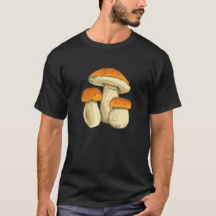 Camiseta Cogumelos Boletus Coletando Seletas de Cogumelo