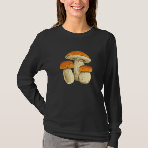 Camiseta Cogumelos Boletus Coletando Seletas de Cogumelo