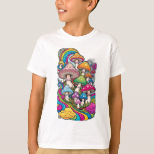 Camiseta Cogumelos coloridos