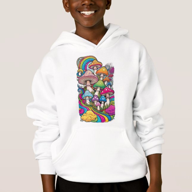 Camiseta Cogumelos coloridos (Frente)