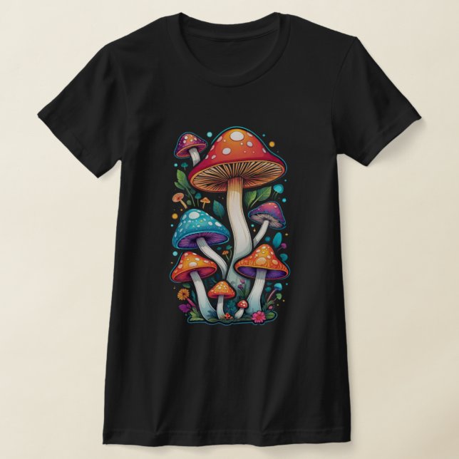 Camiseta Cogumelos de Bolinhas psicodélicos (Postura )