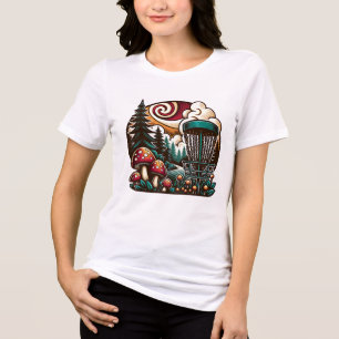 Camiseta Cogumelos de pop e Curso de Golfe de Disco Ai Art