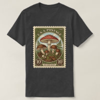 Cogumelos de Selo Postal Vintage