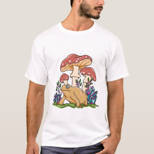 Camiseta Cogumelos e Sapos