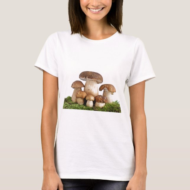 Camiseta Cogumelos Edulis do boleto (Frente)