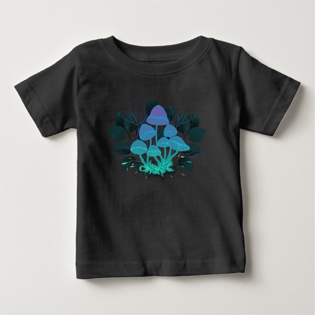 Camiseta Cogumelos em Arbustos (Frente)