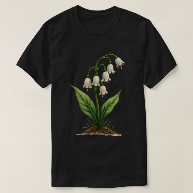 Camiseta Cogumelos em forma de sino (Frente do Design)