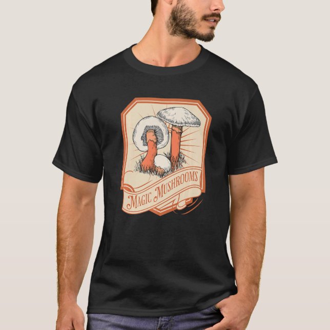 Camiseta Cogumelos Faz-Me Sentir Bem (Frente)