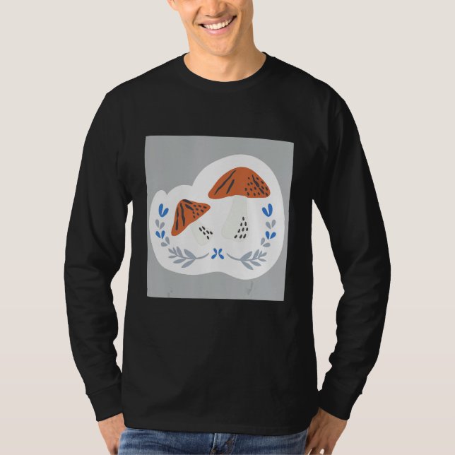 Camiseta Cogumelos Fungos Comida (Frente)