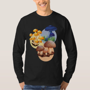 Camiseta Cogumelos Fungos Floresta Natureza Busca de Cogume