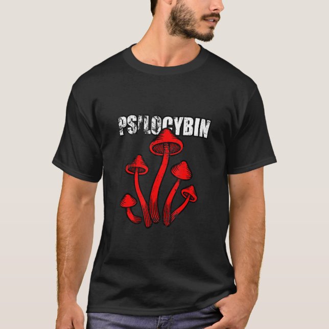 Camiseta Cogumelos Mágicos despertadores espiritual de silo (Frente)