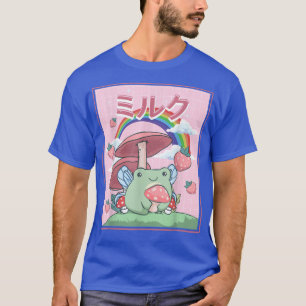 Camiseta Cogumelos Sapo de Leite de Cottagecore Aestético K