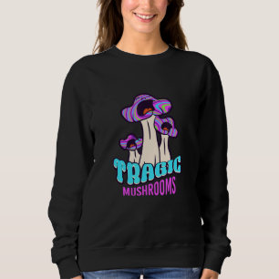 Camiseta Cogumelos Trágicos chorando esporos psíquicos tris