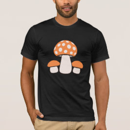 Camiseta Cogumelos Três Grupo Manchado Família Fungos Natur