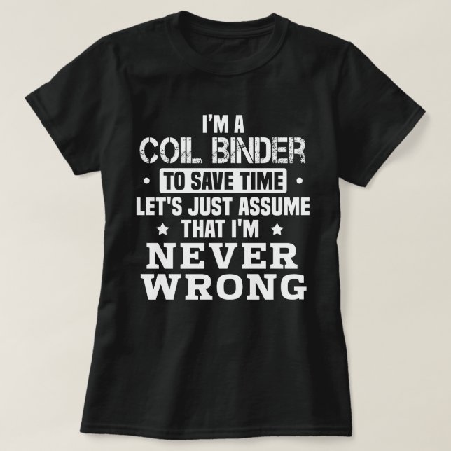 Camiseta Coil Binder (Frente do Design)