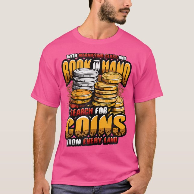 Camiseta Coin Collecting Rhymes Rare Coin Collector (Frente)
