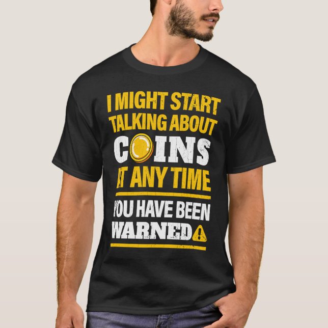 Camiseta Coin Collector  Numismatiker Coin Collection (Frente)
