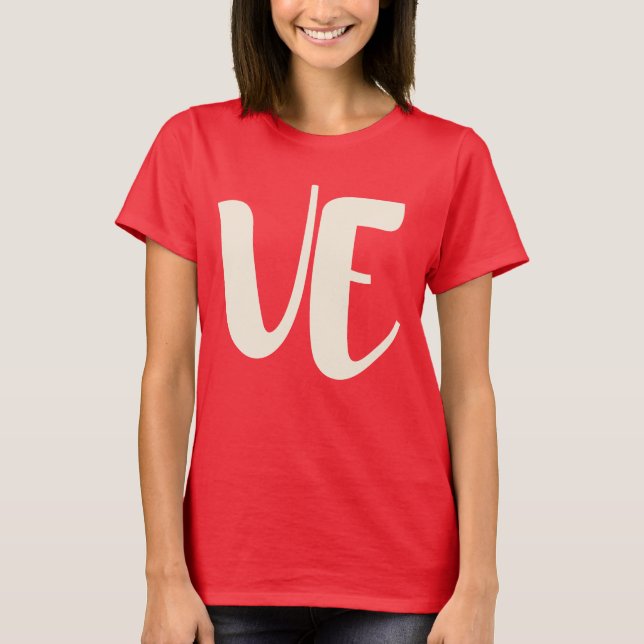 Camiseta Coincidência Casal Love LO VE Namorados Women T-Sh (Frente)
