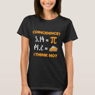 Camiseta Coincidência Pi 3.14 Piada de Matemática Amantes d